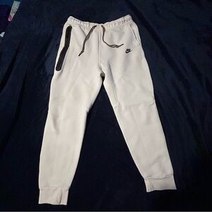 Nike Tech White Fleece Joggers